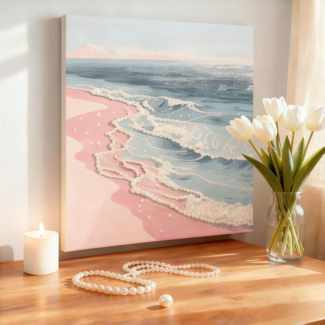 40X50CM WITH Frame DIY Pearl Painting Kits Art Painting for Home Wall Decor Gifts
