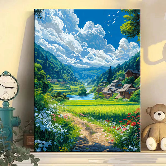40X50CM DIY Oil Painting By Numbers WITH Frame