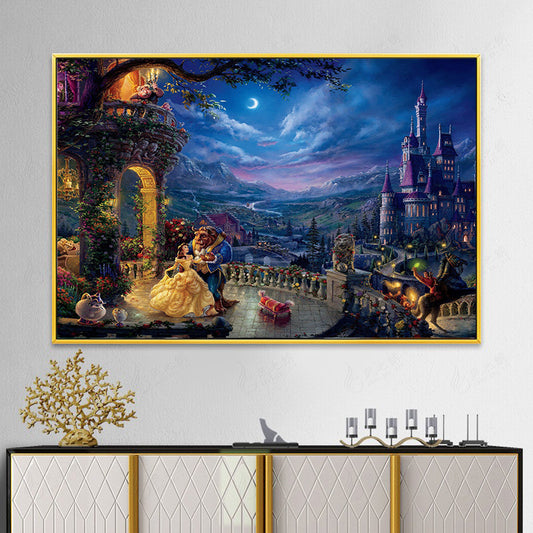 60X100CM -  Castle DIY 5D Full Diamond Painting NO Frame