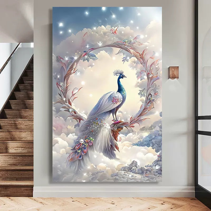 Peafowl DIY Cross Stitch Kits Full Range of Embroidery 11CT 3 Strands NO Frame