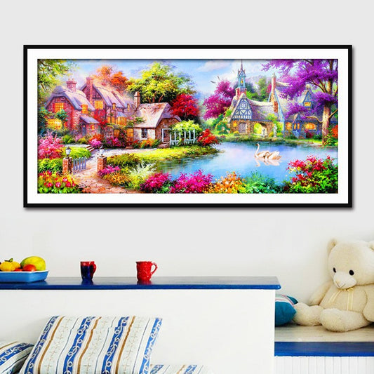 50X120CM -  Dream House DIY 5D Full Diamond Painting NO Frame