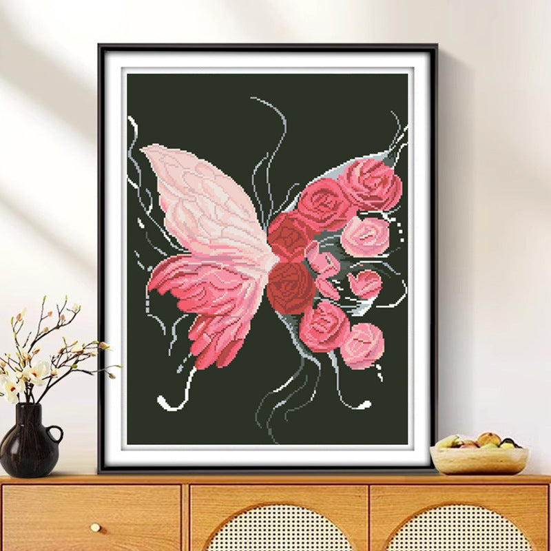 50X60CM Butterfly DIY Cross Stitch Kits Full Range of Embroidery 11CT 3 Strands NO Frame