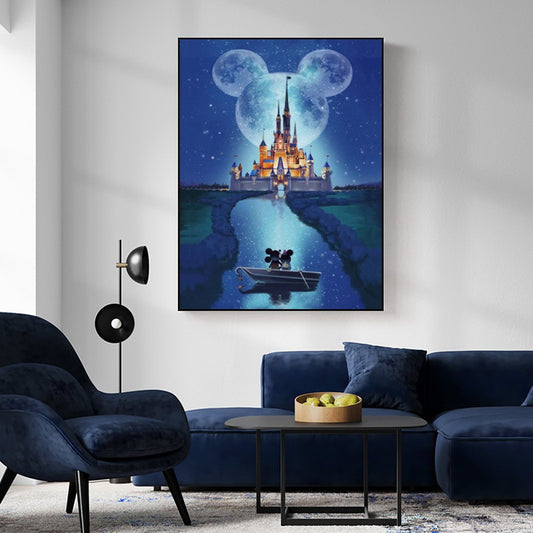 60X80CM -  Castle DIY 5D Full Diamond Painting NO Frame
