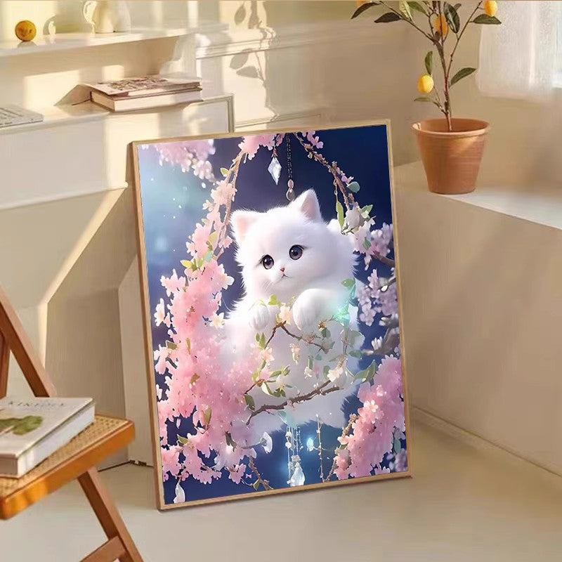 60X80CM -  Cat DIY 5D Full Diamond Painting NO Frame