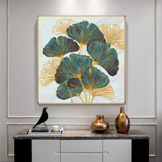 Ginkgo Leaves DIY Cross Stitch Kits Full Range of Embroidery 11CT 3 Strands NO Frame