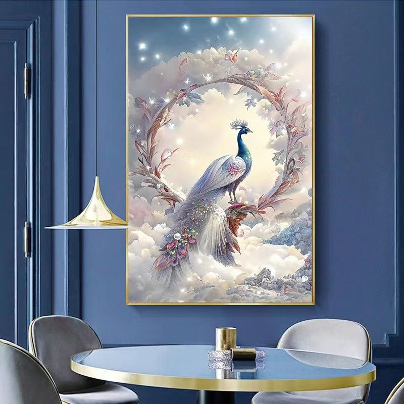 Peafowl DIY Cross Stitch Kits Full Range of Embroidery 11CT 3 Strands NO Frame