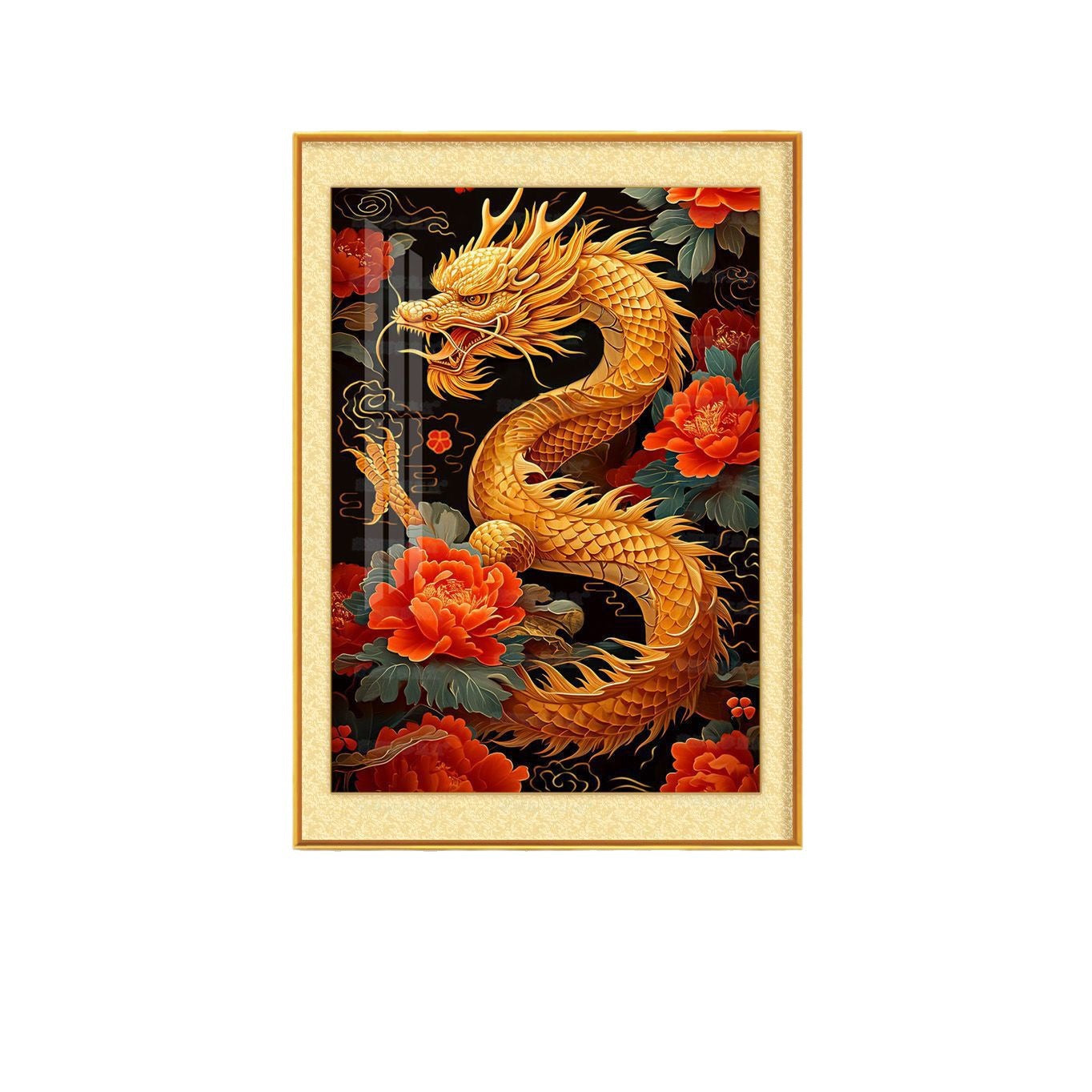 dragon 51*68CM Cross Stitch Kits 11CT Stamped Full Range of Embroidery Starter Kit for Beginners Pre-Printed Pattern