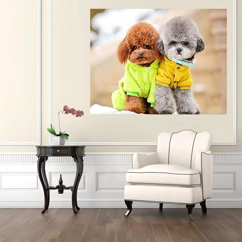 60X80CM -  Dog DIY 5D Full Diamond Painting NO Frame