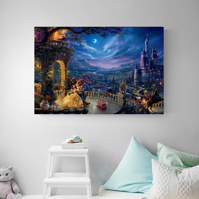 60X100CM -  Castle DIY 5D Full Diamond Painting NO Frame