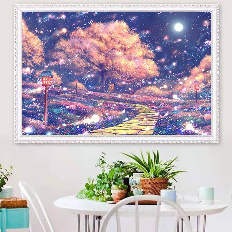 60X50CM -  Starry Sky DIY 5D Full Diamond Painting NO Frame