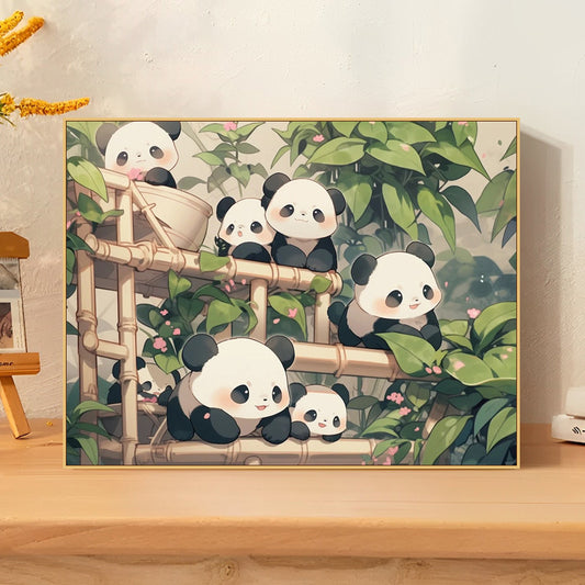 40X50CM Panda DIY Oil Painting By Numbers