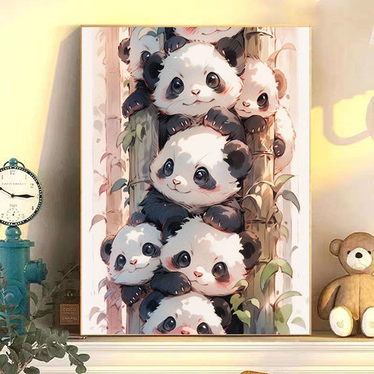 40X50CM Panda DIY Oil Painting By Numbers