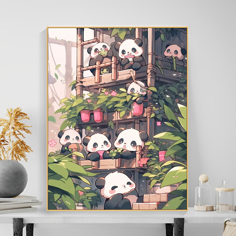 40X50CM Panda DIY Oil Painting By Numbers