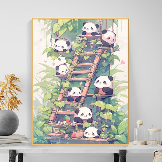 40X50CM Panda DIY Oil Painting By Numbers