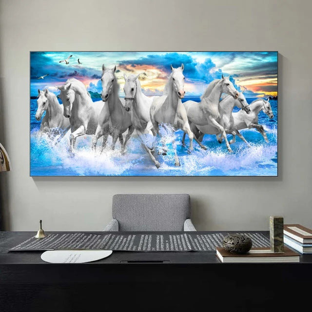 120X50CM - Horse DIY 5D Full Diamond Painting NO Frame