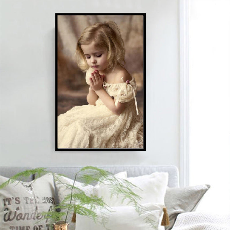 57X85CM - Girl DIY 5D Full Diamond Painting NO FRAME