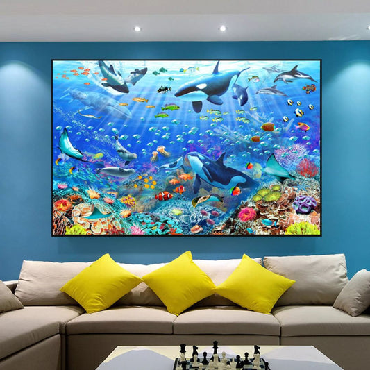 60X80cm - Fish DIY 5D Full Diamond Painting NO FRAME