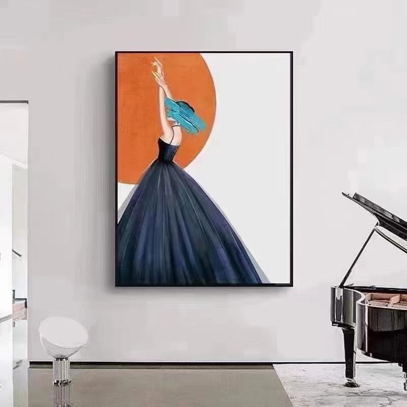 60X80CM - Girl DIY 5D Full Diamond Painting NO FRAME