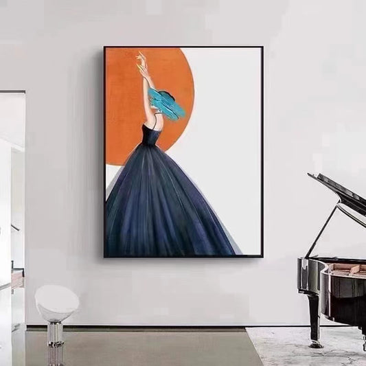 60X80CM - Girl DIY 5D Full Diamond Painting NO FRAME