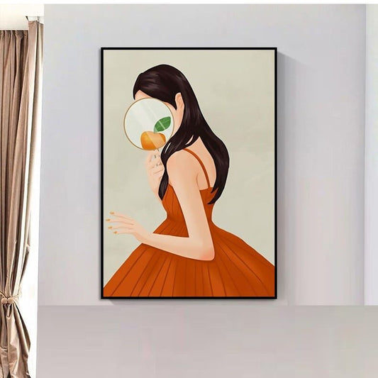 50X70CM - Girl DIY 5D Full Diamond Painting NO FRAME