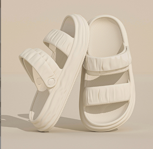 Dual-Purpose Summer Beach Slides Women Sandals Breathable Hole Shoes Anti-Slip Home Slippers