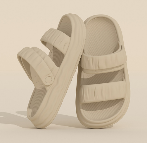 Dual-Purpose Summer Beach Slides Women Sandals Breathable Hole Shoes Anti-Slip Home Slippers