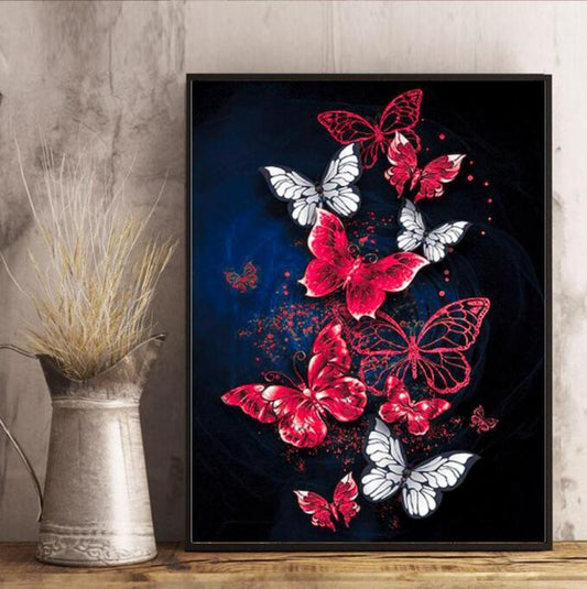 Butterfly No Framed DIY Oil Painting By Numbers 40*50CM