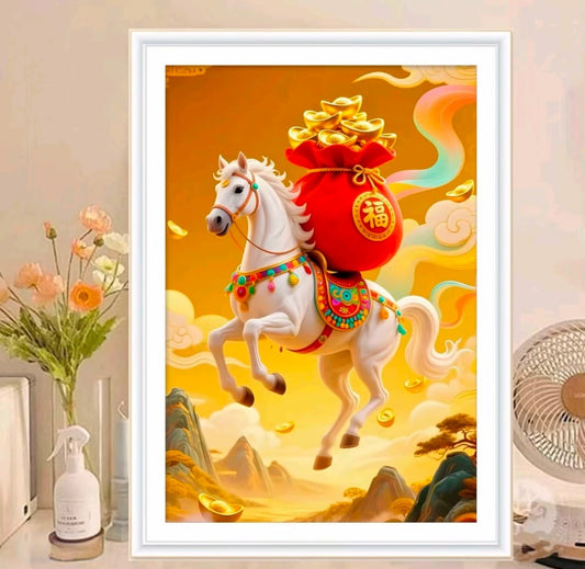 60X80CM Horse DIY Cross Stitch Kits Full Range of Embroidery 11CT 3 Strands NO Frame