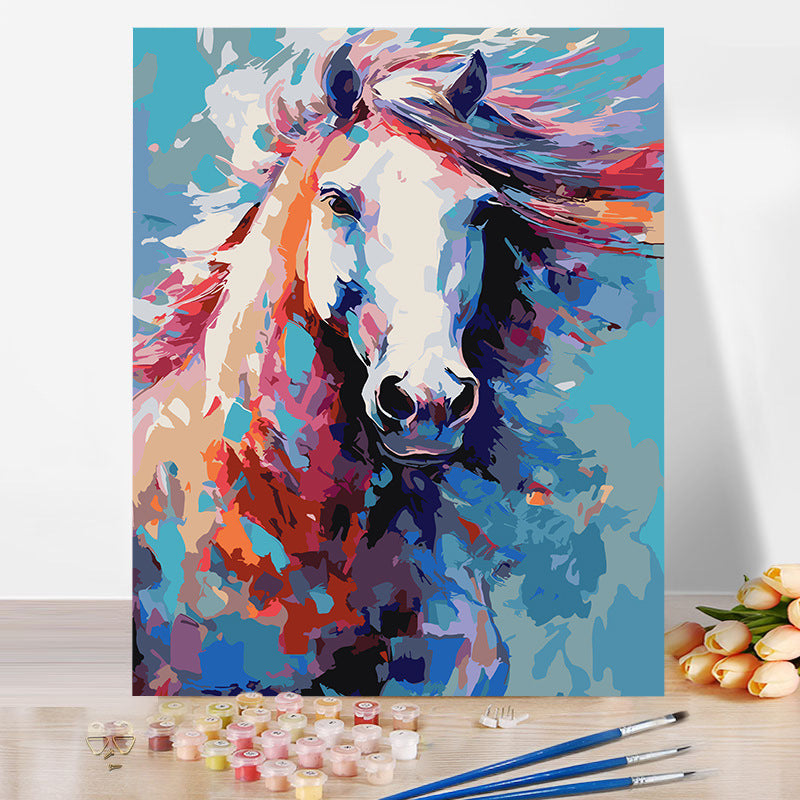 40*50CM Horse No Framed DIY Oil Painting By Numbers