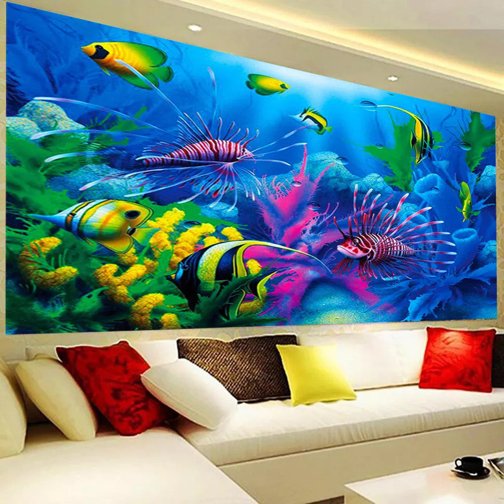 60X100cm - Fish DIY 5D Full Diamond Painting NO FRAME