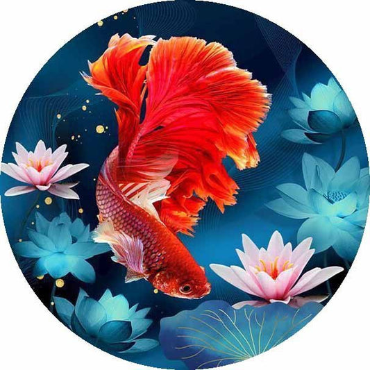 60X60cm - Fish DIY 5D Full Diamond Painting NO FRAME