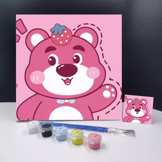 20x20CM Lotso - Kids with Framed DIY Oil Painting By Numbers