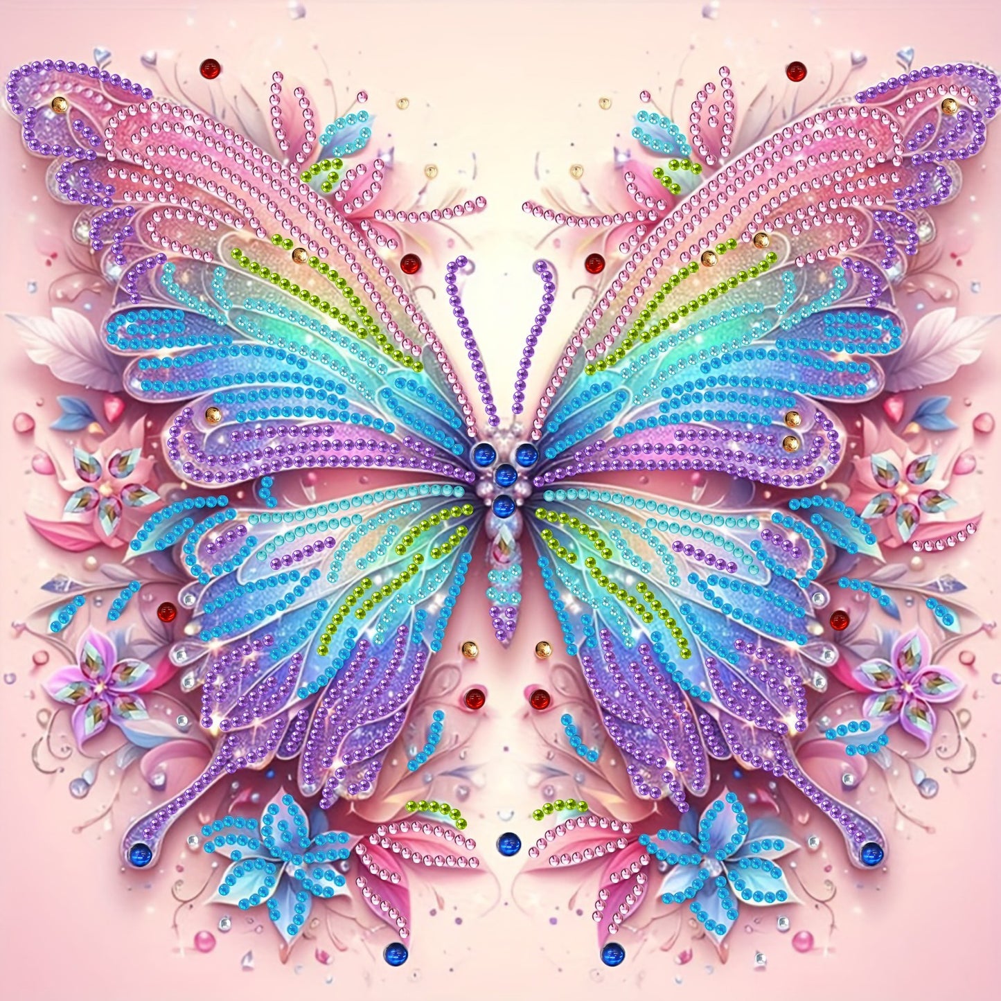 30X30cm-butterfly 5D Diamond Painting Kits NO FRAME special beads