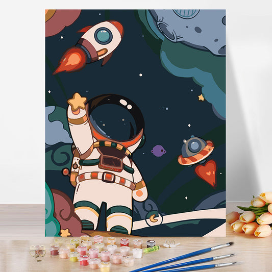 Astronaut No Framed DIY Oil Painting By Numbers 40*50CM