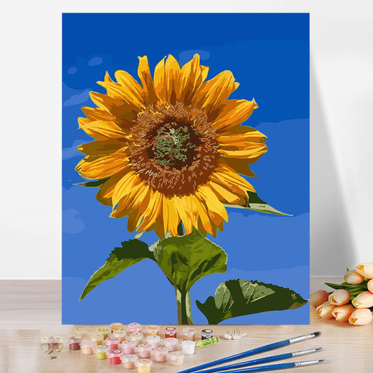 40*50CM Sunflower No Framed DIY Oil Painting By Numbers