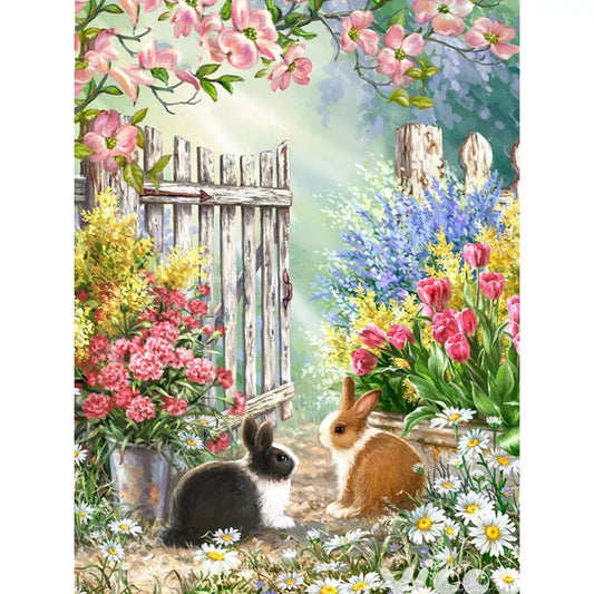 30X40CM - Rabbit DIY 5D Full Diamond Painting NO Frame