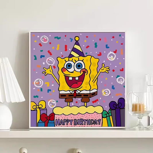 50X50CM - Spongebob DIY 5D Full Diamond Painting NO Frame