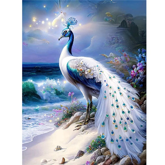 50X70CM - Peacock DIY 5D Full Diamond Painting NO Frame