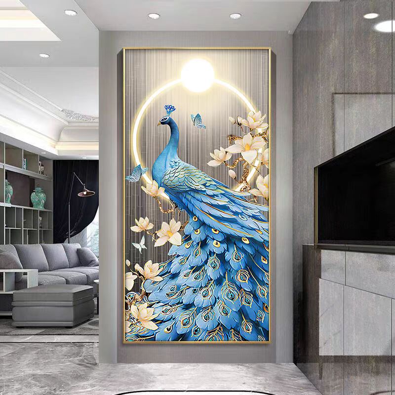 50X100CM - Peacock DIY 5D Full Diamond Painting NO Frame