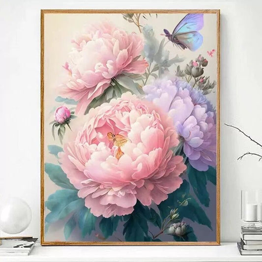 50X70CM - Flower DIY 5D Full Diamond Painting NO Frame