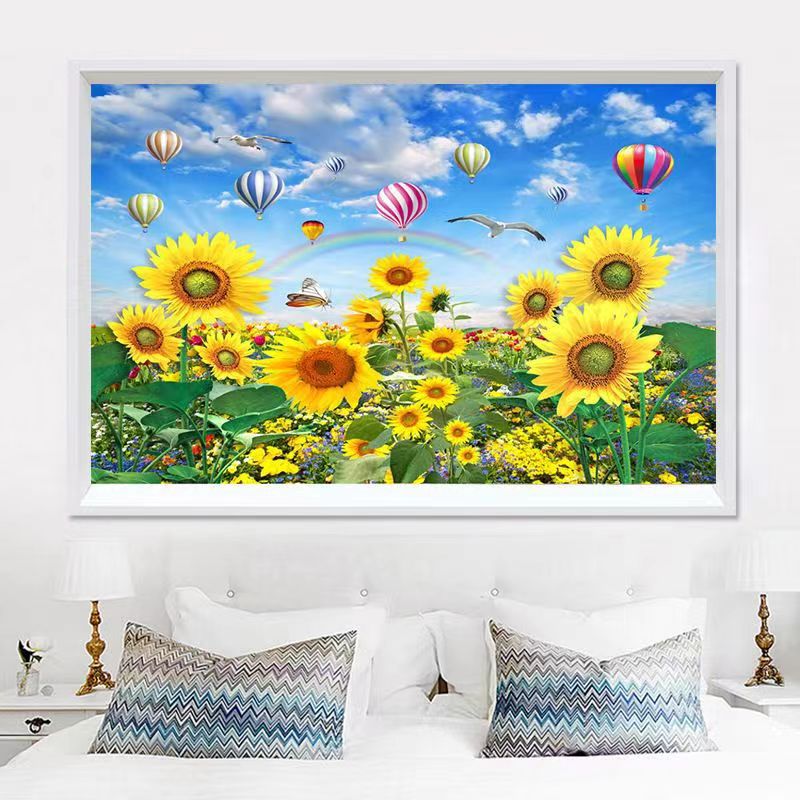 60X100CM -  Sunflower DIY 5D Full Diamond Painting NO Frame