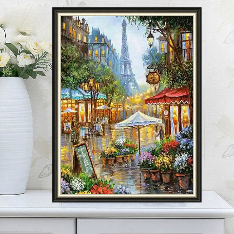 50X65CM -  City Scenery DIY 5D Full Diamond Painting NO Frame