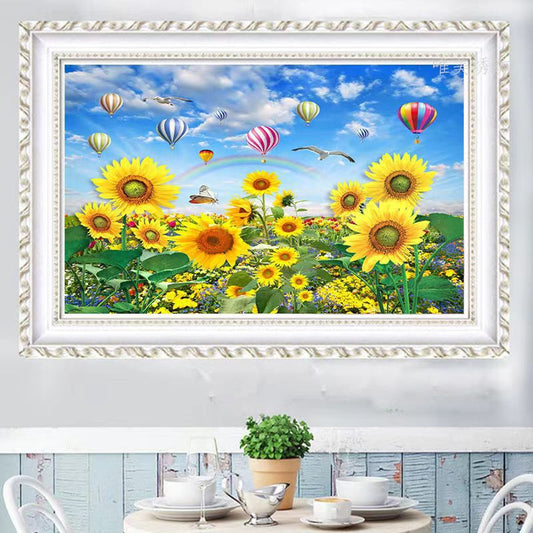60X100CM -  Sunflower DIY 5D Full Diamond Painting NO Frame