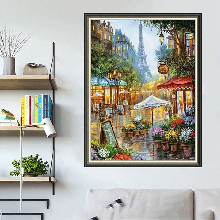 50X65CM -  City Scenery DIY 5D Full Diamond Painting NO Frame