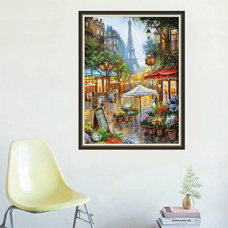 50X65CM -  City Scenery DIY 5D Full Diamond Painting NO Frame