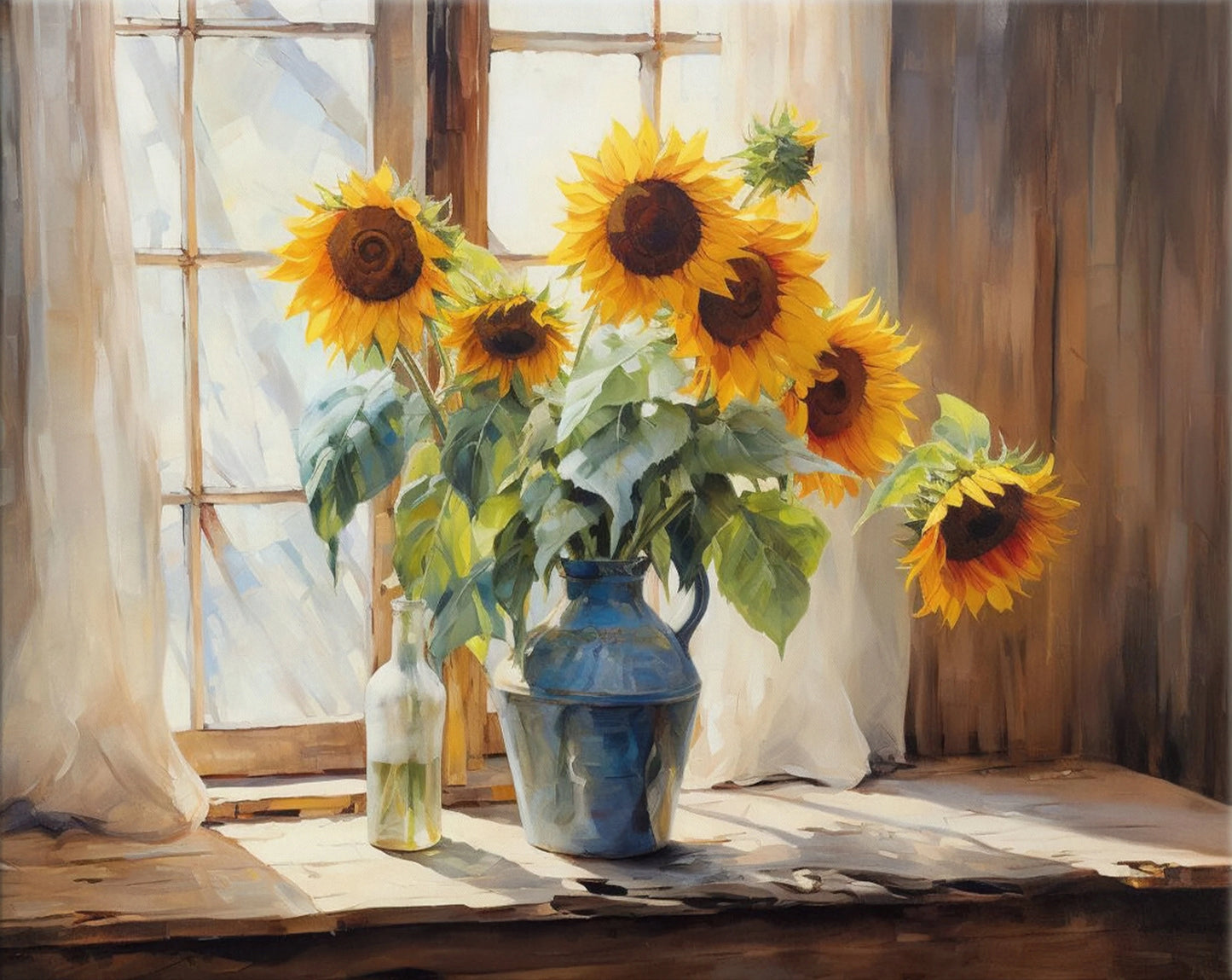 40X50CM Sunflower DIY Oil Painting By Numbers