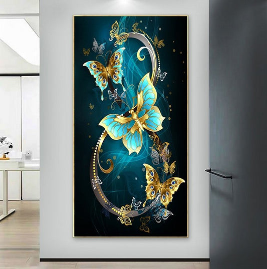 40x65cm Butterfly 5D DIY Diamond Painting Butterfly Full round Drill M0426