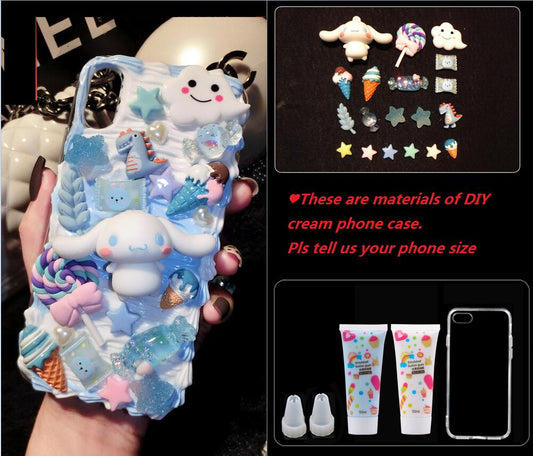 Handmade Cream Glue Diy Phone Case