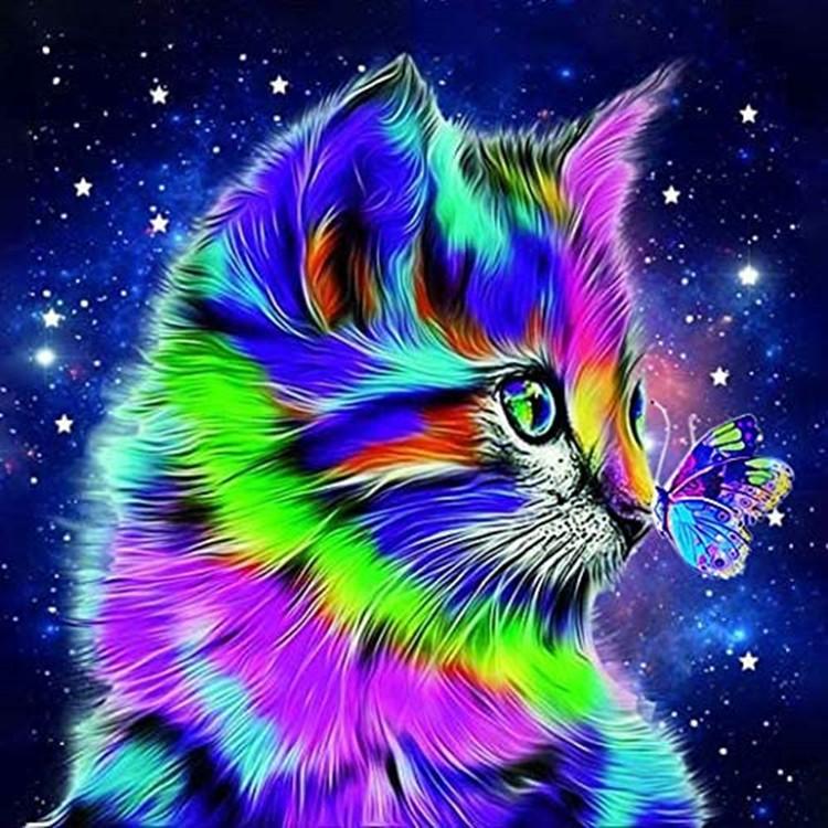 30x30CM-Cat- 5D Full Diamond Painting DIY Pictures