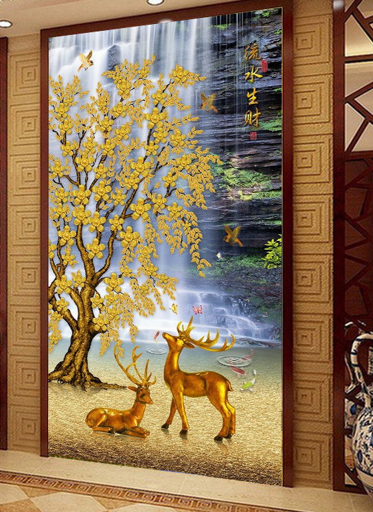 50x100CM Money Tree 5D Full Diamond Painting NO Frame